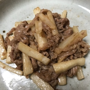 牛肉と山芋の焼肉のタレ炒め〜生姜入り〜